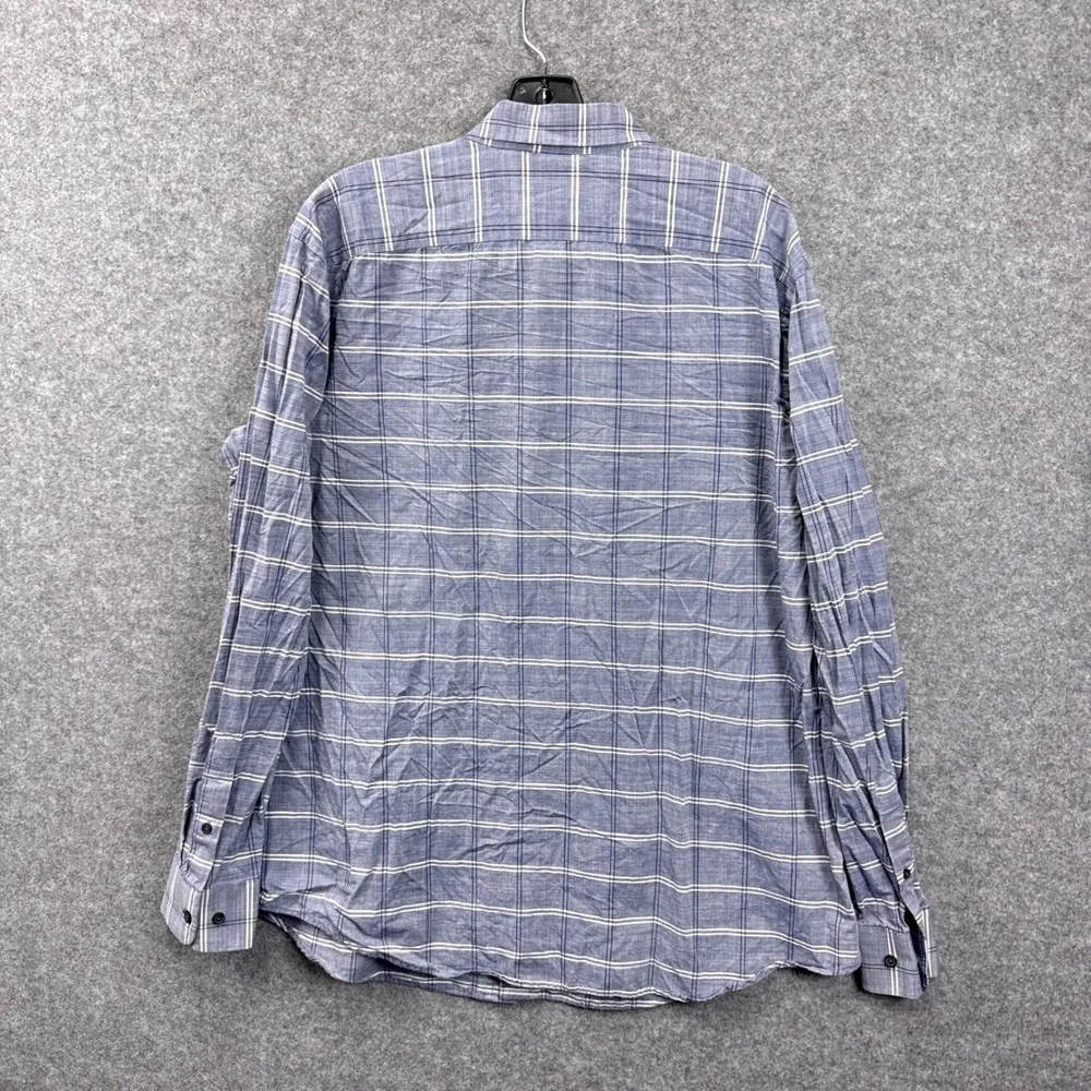 Banana Republic Mens XL Plaid Soft Wash Standard Fit Cotton Button Down Shirt